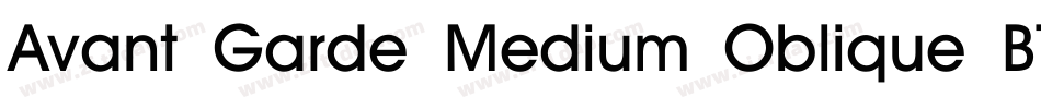 Avant Garde Medium Oblique BT字体转换
